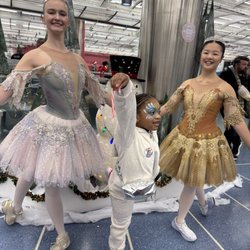 Millennium Station - Ballerinas stop at the North Pole for the kids