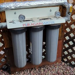 Puragain whole house water system. Puragain whole house water system.