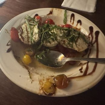 Bucatini - Insalata Caprese - sorry, half eaten here but delicious - Italian Near Me - Edmonds, Washington