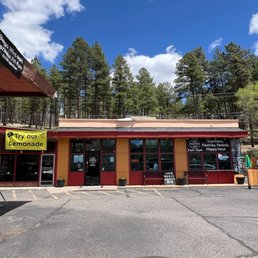 An old gas station was converted into the Station Cafe. An old gas station was converted into the Station Cafe.