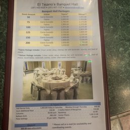 They have a banquet hall upstairs!