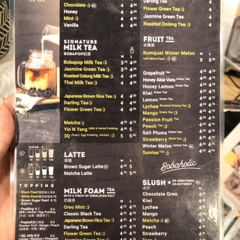 BoBaPoP - Dec 2019 menu - Coffee & Tea Near Me - San Gabriel, California