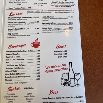 Margie's Diner - Menu - Diners Near Me - Paso Robles, California Margie's Diner - Menu - Diners Near Me - Paso Robles, California