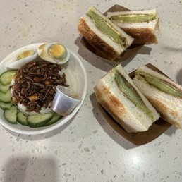 Kaya Butter Toast and Nasi Lemak Kaya Butter Toast and Nasi Lemak