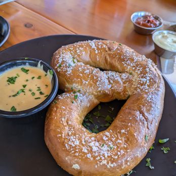 Monkless Belgian Ales - Bavarian Pretzel ($15) - 4 stars. Very soft and airy. Less crust than other pretzels. Tue lunch 2024-07-02 - Belgian Near Me - Bend, Oregon Monkless Belgian Ales - Bavarian Pretzel ($15) - 4 stars. Very soft and airy. Less crust than other pretzels. Tue lunch 2024-07-02 - Belgian Near Me - Bend, Oregon