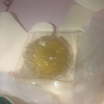 K.Minamoto - Green peach mochi. Didn't care for it - Desserts Near Me - Honolulu, Hawaii K.Minamoto - Green peach mochi. Didn't care for it - Desserts Near Me - Honolulu, Hawaii