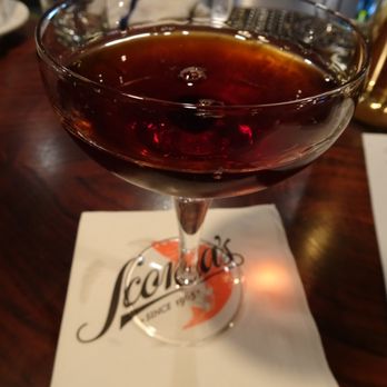 Scoma's Restaurant - Scoma's Signature 1965 Manhattan - Old Potrero 18th Century Rye, Punt e Mess, Angostura Bitters, Luxardo Cherry, Chilled Up - Seafood Near Me - San Francisco, California Scoma's Restaurant - Scoma's Signature 1965 Manhattan - Old Potrero 18th Century Rye, Punt e Mess, Angostura Bitters, Luxardo Cherry, Chilled Up - Seafood Near Me - San Francisco, California