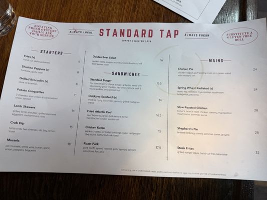 Menu photo 2 Standard Tap Philadelphia, PA Menu photo 2 Standard Tap Philadelphia, PA