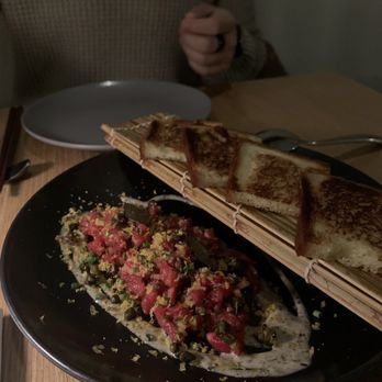 Janken - Beef tartare milk bread - Japanese Near Me - Portland, Oregon Janken - Beef tartare milk bread - Japanese Near Me - Portland, Oregon