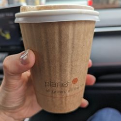 Raz Drive Thru Coffee - Good 12-oz drip coffee in a compostable cup.