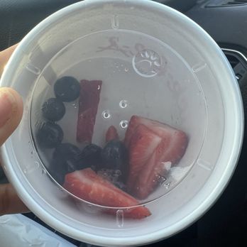 Chick-fil-A - This is the cup that I was charged for that supposedly had extra fruit for me to put on my salad - Fast Food Near Me - Austin, Texas