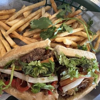 Old Saigon Cafe - Spicy Beef Lemongrass Sandwich - Vietnamese Near Me - Houston, Texas Old Saigon Cafe - Spicy Beef Lemongrass Sandwich - Vietnamese Near Me - Houston, Texas