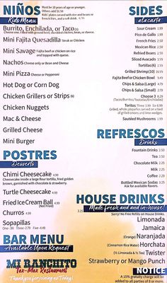 Menu photo 7 Mi Ranchito Tex Mex Restaurant Broken Bow, OK Menu photo 7 Mi Ranchito Tex Mex Restaurant Broken Bow, OK