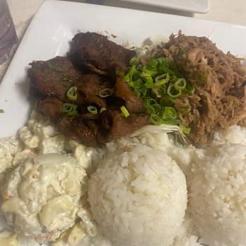 Da Kitchen Maui - Kula pork and Beef Teriyaki 10/10 - Hawaiian Near Me - Kihei, Hawaii