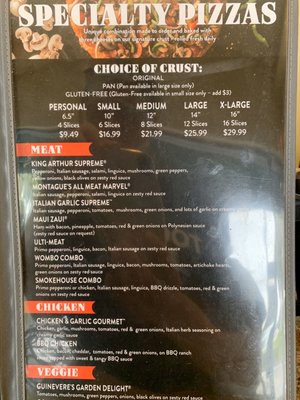 Menu photo 2 Round Table Pizza Newport Beach, CA