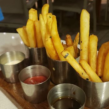 Stripsteak - Complimentary fries with dipping sauces - Steakhouses Near Me - Honolulu, Hawaii Stripsteak - Complimentary fries with dipping sauces - Steakhouses Near Me - Honolulu, Hawaii