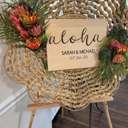 Essie Gourmet Catering - Hawaiian theme Bride and Groom Welcome