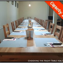 Table for a larger party (24 guests )!
