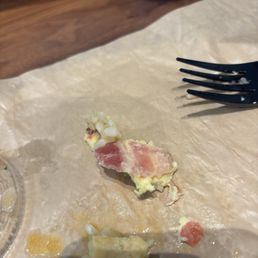 Undercooked bacon
