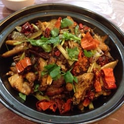 渝家風 - New item not on the menu - spicy chicken stir fried with your choice of veg
