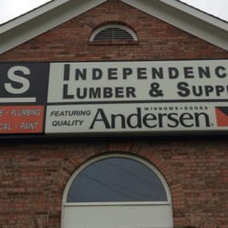 Independence Lumber & Supply Co - Sign and logo