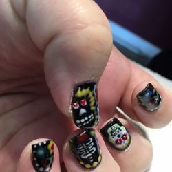 Bella Nail Salon & Spa - Amazing sugar skull nail set by Brenda!