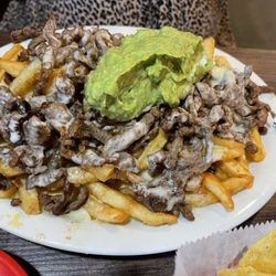 El Vaquero - Carne Asada Fries- sour cream on the side- Delicious!!