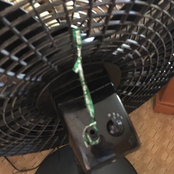 Lake Arrowhead Chalets - How we "fixed" the fan for the evening. - Vacation Rentals Near Me - Lake Arrowhead, California