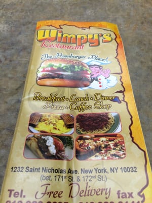 Menu photo 1 Wimpy's III New York, NY Menu photo 1 Wimpy's III New York, NY