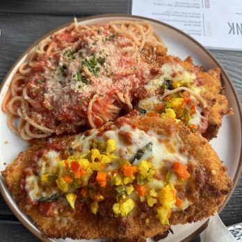 Dio Mio - Chicken parm (little peppers on top give a kick) - Italian Near Me - Denver, Colorado