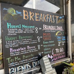 El Sazon Tex-mex - Breakfast menu