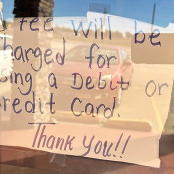 El California Mexican Grill - No Problem...The credit card fee will be deducted from your tip. Thank You! - Mexican Near Me - Waldron, Arkansas