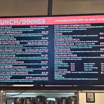 The Thumb - Menu - Barbeque Near Me - Scottsdale, Arizona The Thumb - Menu - Barbeque Near Me - Scottsdale, Arizona