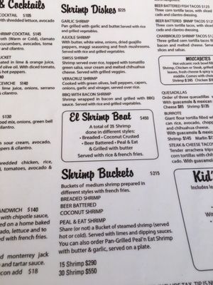 Menu photo 5 El Shrimp Bucket Mazatlán, SIN Menu photo 5 El Shrimp Bucket Mazatlán, SIN