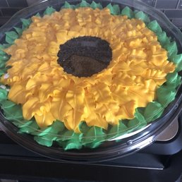 a sunflower cake