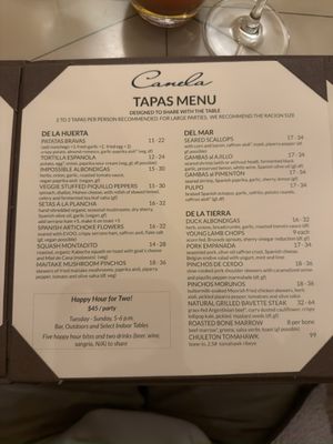 Menu photo 4 Canela Bistro Bar San Francisco, CA Menu photo 4 Canela Bistro Bar San Francisco, CA