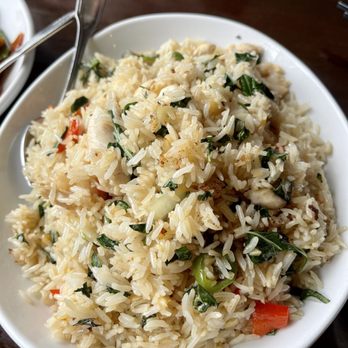 Phnom Penh House - Sweet Basil Fried Rice with chicken - Cambodian Near Me - Alameda, California Phnom Penh House - Sweet Basil Fried Rice with chicken - Cambodian Near Me - Alameda, California