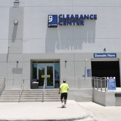 Clearance center entrance