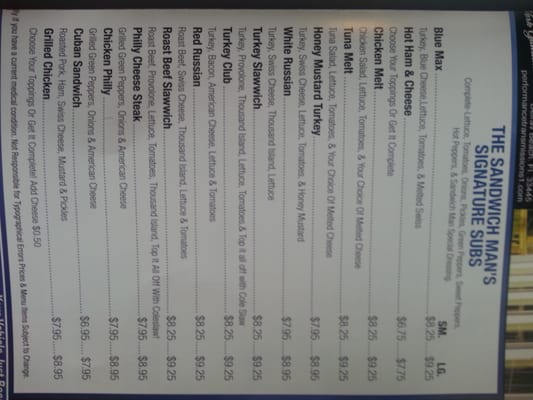 Menu photo 3 Sandwich Man Pizza Too Delray Beach, FL Menu photo 3 Sandwich Man Pizza Too Delray Beach, FL