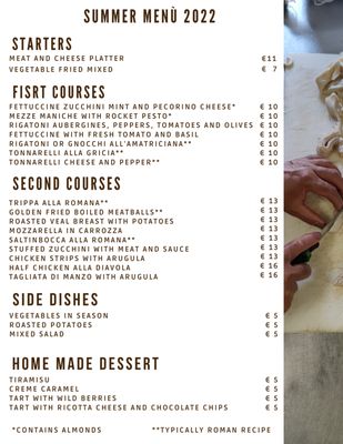 Menu photo 1 Trattoria Priscilla Rome, RM Menu photo 1 Trattoria Priscilla Rome, RM