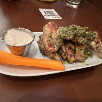 Famoso Neapolitan Pizza - Pesto Wings with ranch - Pizza Near Me - Jasper, Alberta Famoso Neapolitan Pizza - Pesto Wings with ranch - Pizza Near Me - Jasper, Alberta