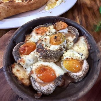 Georgian Cheese Boat - Soko Ketsze -grilled mushrooms - Georgian Near Me - San Francisco, California