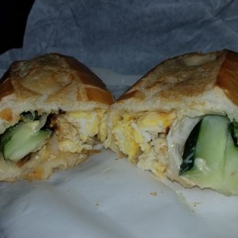 Billiard Hoang - Bahn Mi with sunny side up egg and extra scrambled egg - Vietnamese Near Me - Seattle, Washington