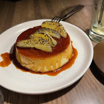 Leña Brava - (Orange )Rompope Flan - Seafood Near Me - Chicago, Illinois