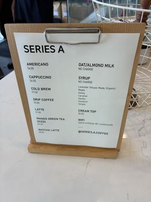 Menu photo 2 Series A Coffee Beverly Hills, CA