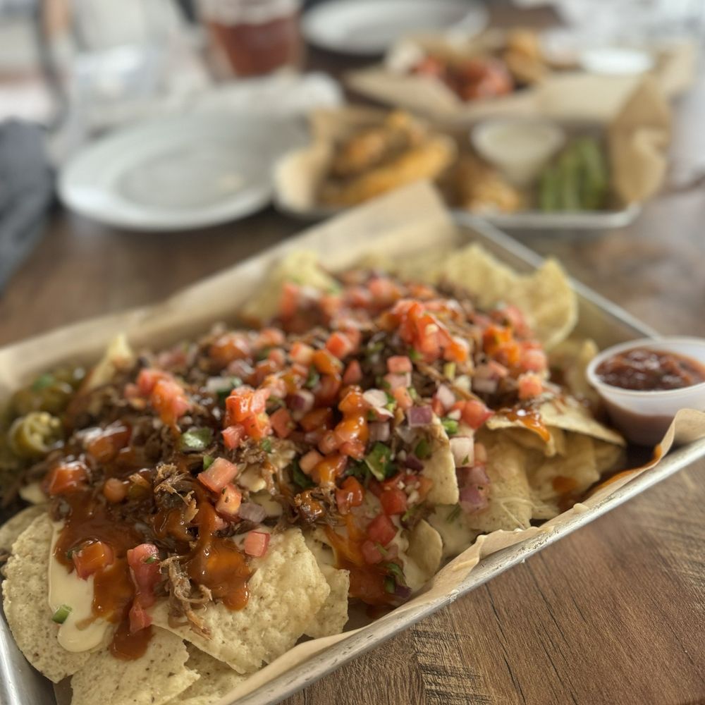 Float The River Brewing - Loaded nachos - American Near Me - Liberty Hill, Texas Float The River Brewing - Loaded nachos - American Near Me - Liberty Hill, Texas