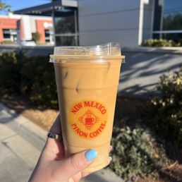 Chocolate cold brew with half and half