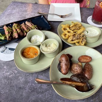 Mochuelo - Fingerling bravas, flank steak, calamari - Tapas/Small Plates Near Me - Fresno, California Mochuelo - Fingerling bravas, flank steak, calamari - Tapas/Small Plates Near Me - Fresno, California