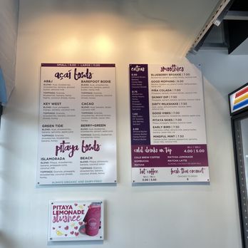 The Bowl - Central - Menu - Juice Bars & Smoothies Near Me - Naples, Florida