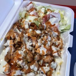 Grilled chicken with rice and salad Grilled chicken with rice and salad